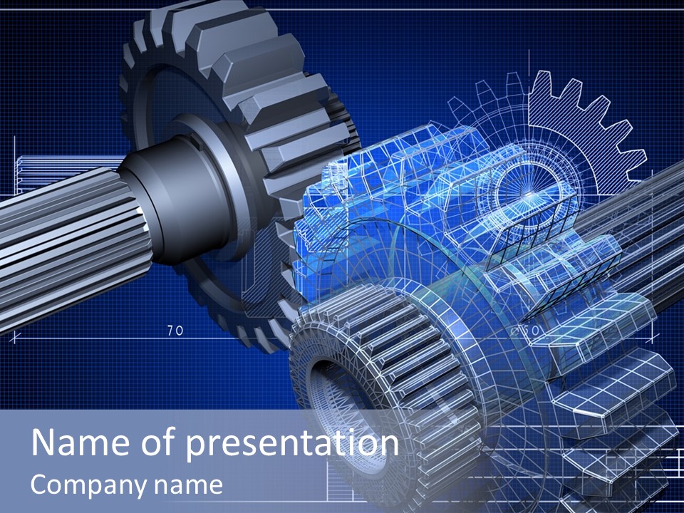 Motor Technical Connection PowerPoint Template