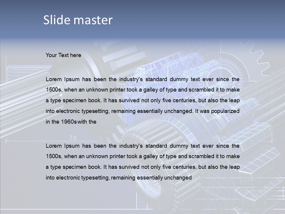 Motor Technical Connection PowerPoint Template