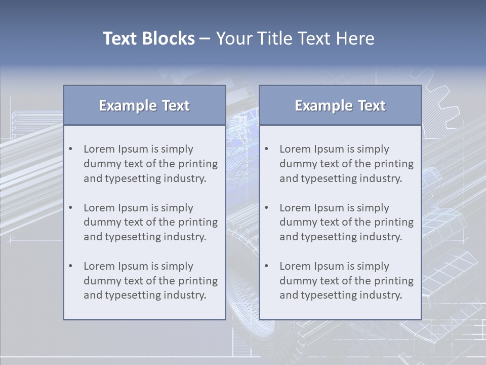 Motor Technical Connection PowerPoint Template