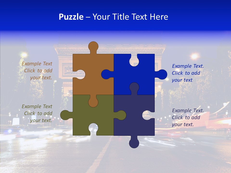 Entrance Landmark France PowerPoint Template