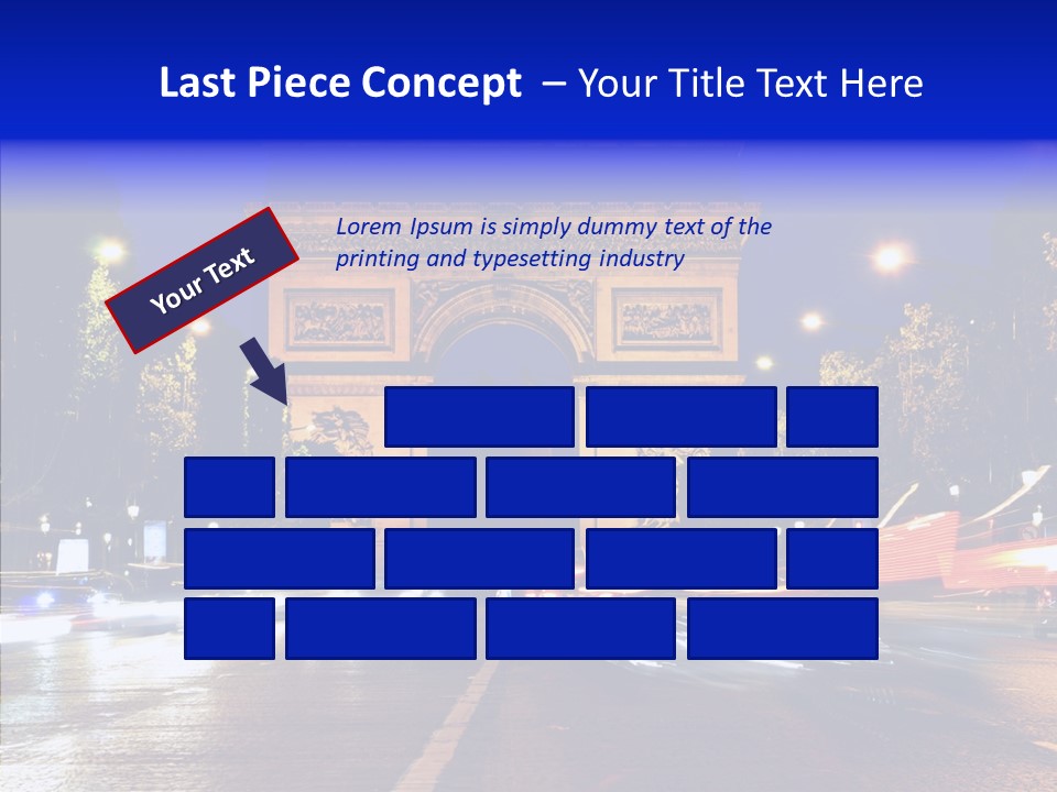 Entrance Landmark France PowerPoint Template