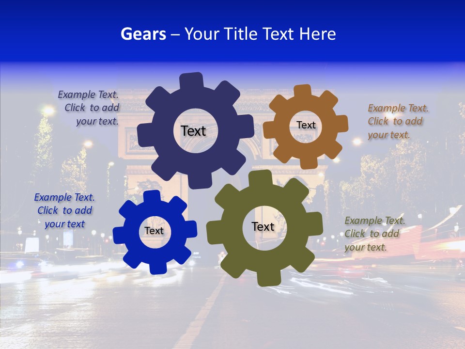 Entrance Landmark France PowerPoint Template