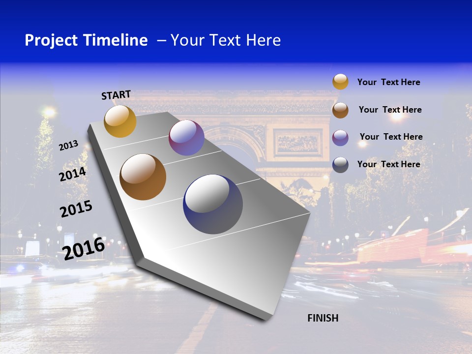 Entrance Landmark France PowerPoint Template