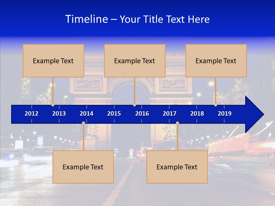 Entrance Landmark France PowerPoint Template