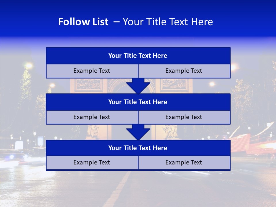 Entrance Landmark France PowerPoint Template