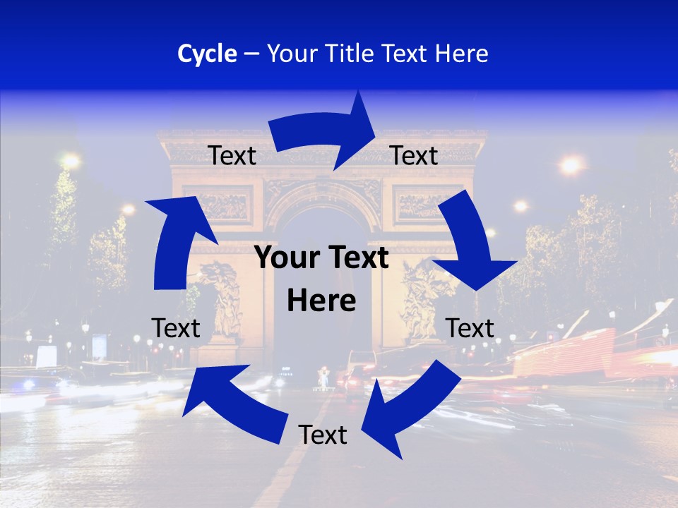 Entrance Landmark France PowerPoint Template