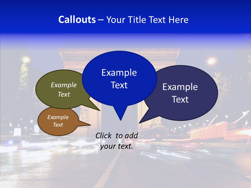 Entrance Landmark France PowerPoint Template