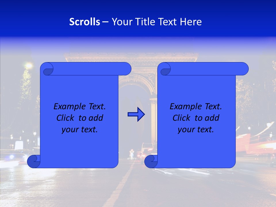 Entrance Landmark France PowerPoint Template