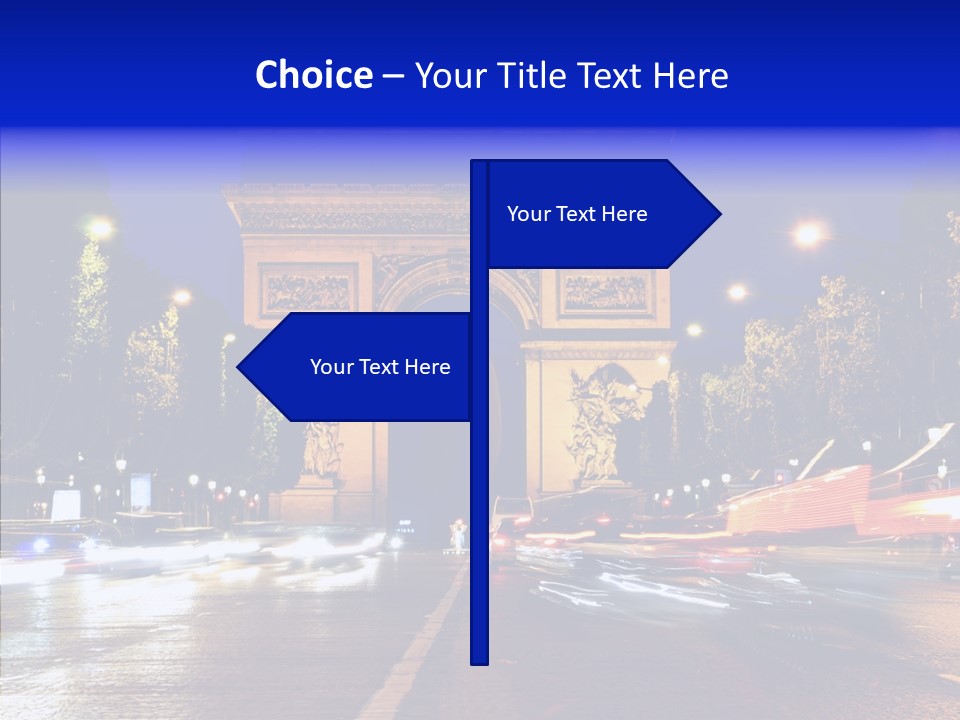 Entrance Landmark France PowerPoint Template