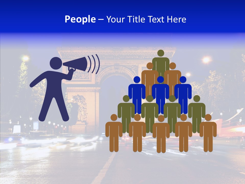 Entrance Landmark France PowerPoint Template