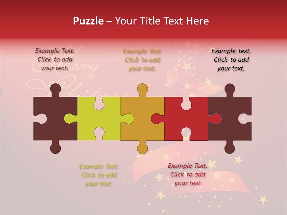 Elegance Glitter Scroll PowerPoint Template