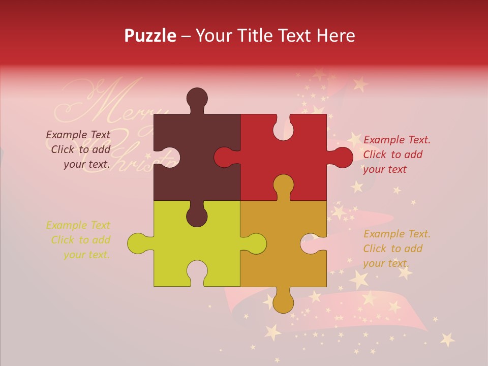 Elegance Glitter Scroll PowerPoint Template