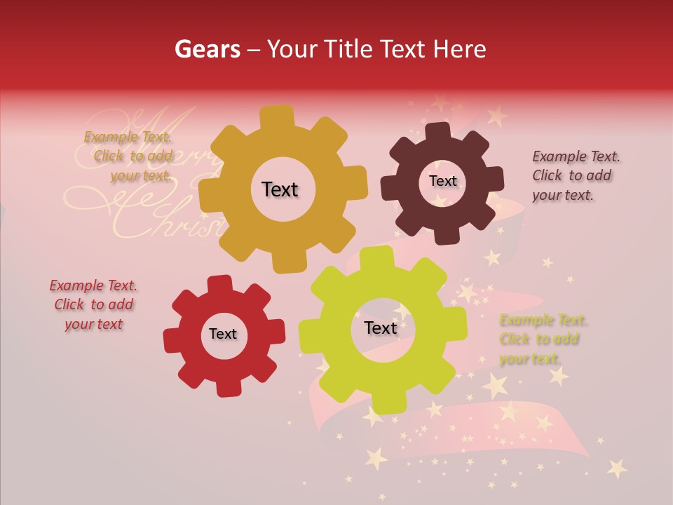 Elegance Glitter Scroll PowerPoint Template