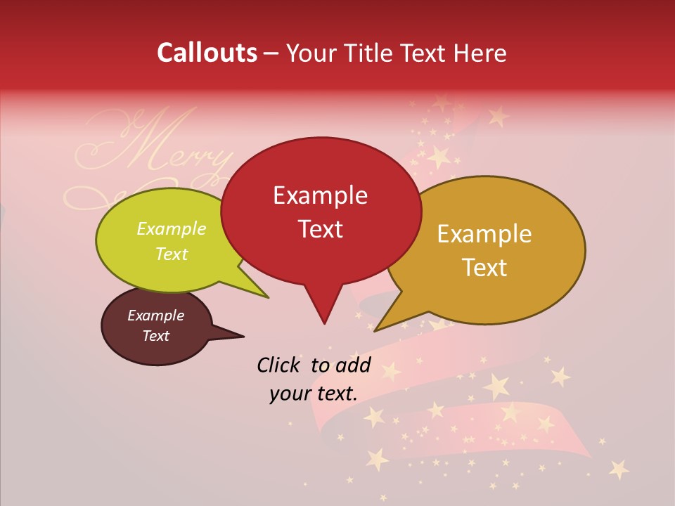 Elegance Glitter Scroll PowerPoint Template