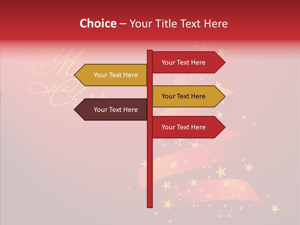 Elegance Glitter Scroll PowerPoint Template