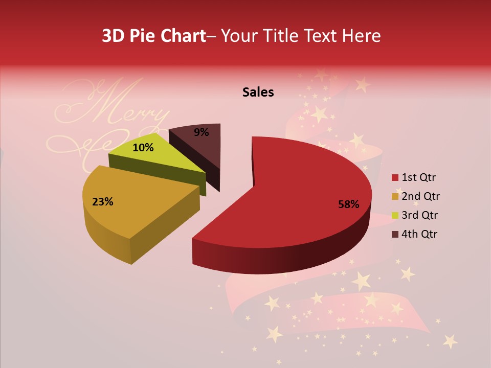 Elegance Glitter Scroll PowerPoint Template