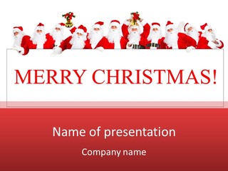 Man Party Group PowerPoint Template