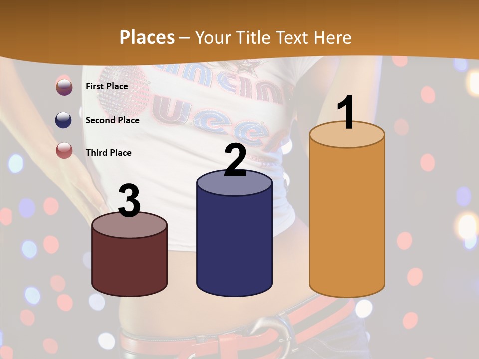 Posing Lifestyle Joy PowerPoint Template