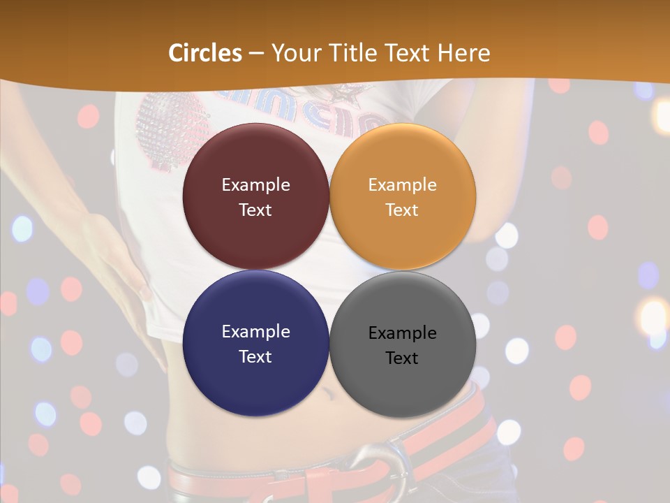 Posing Lifestyle Joy PowerPoint Template