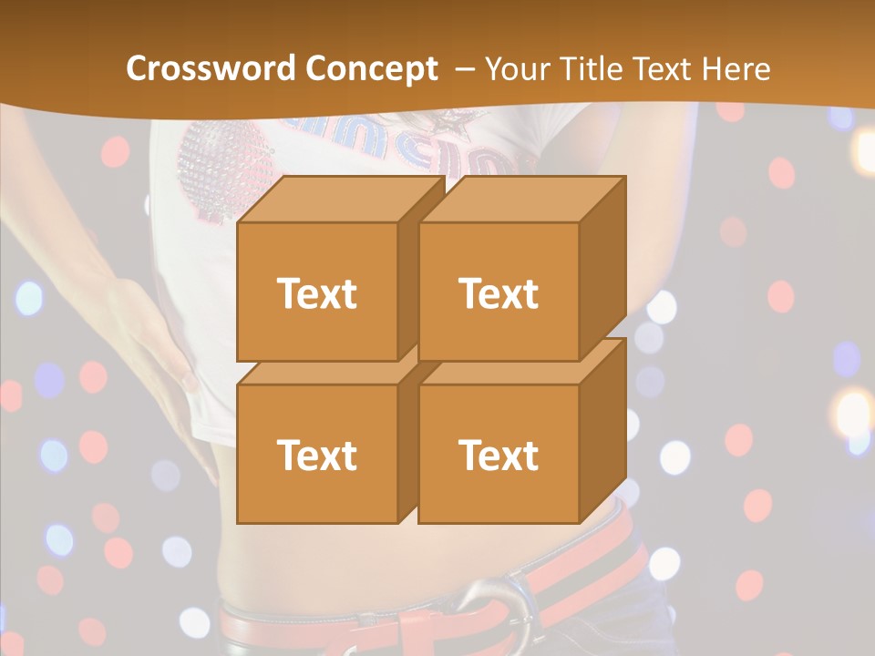 Posing Lifestyle Joy PowerPoint Template