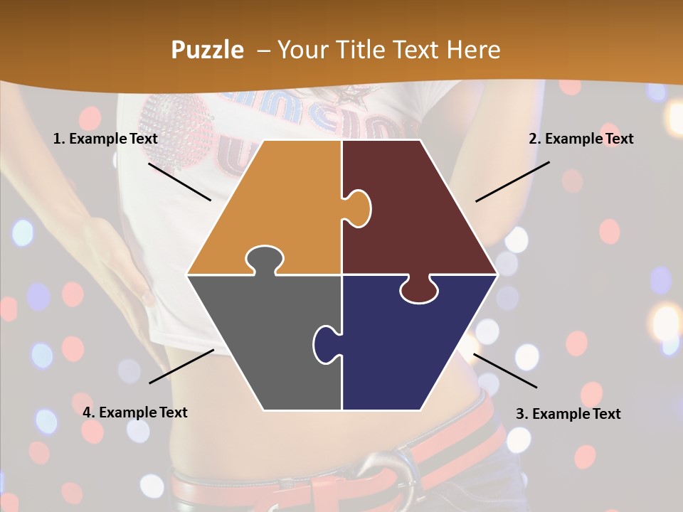 Posing Lifestyle Joy PowerPoint Template