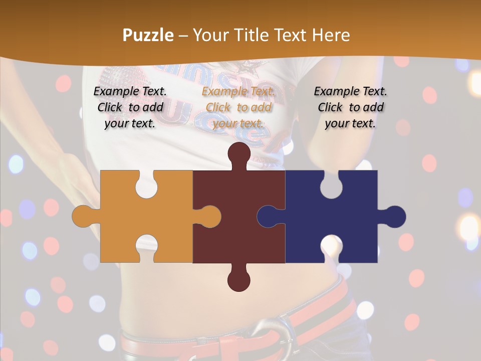 Posing Lifestyle Joy PowerPoint Template