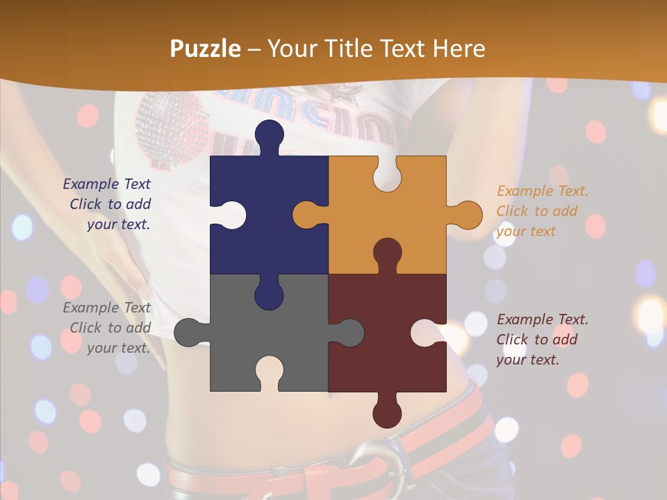 Posing Lifestyle Joy PowerPoint Template