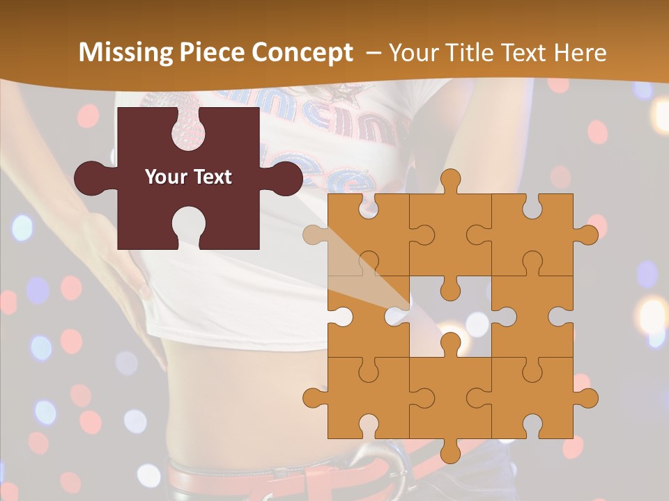 Posing Lifestyle Joy PowerPoint Template