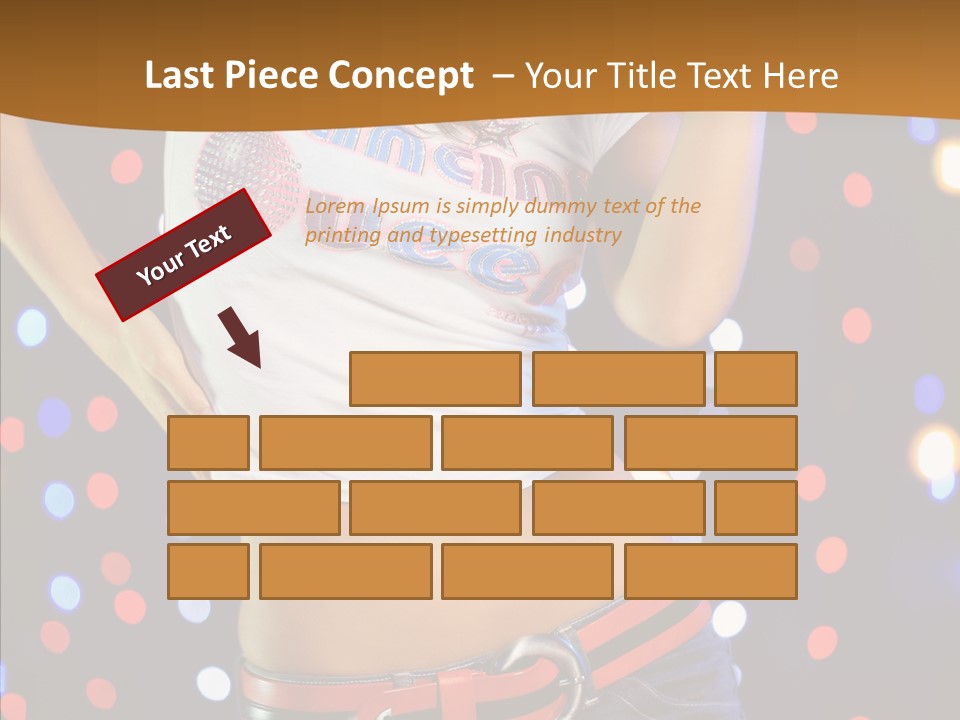 Posing Lifestyle Joy PowerPoint Template