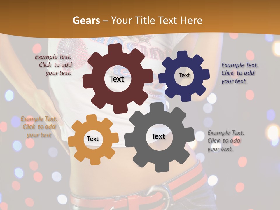 Posing Lifestyle Joy PowerPoint Template