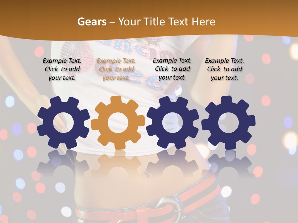 Posing Lifestyle Joy PowerPoint Template