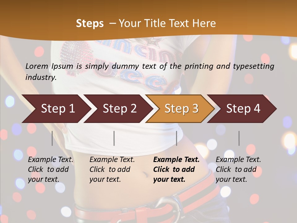 Posing Lifestyle Joy PowerPoint Template