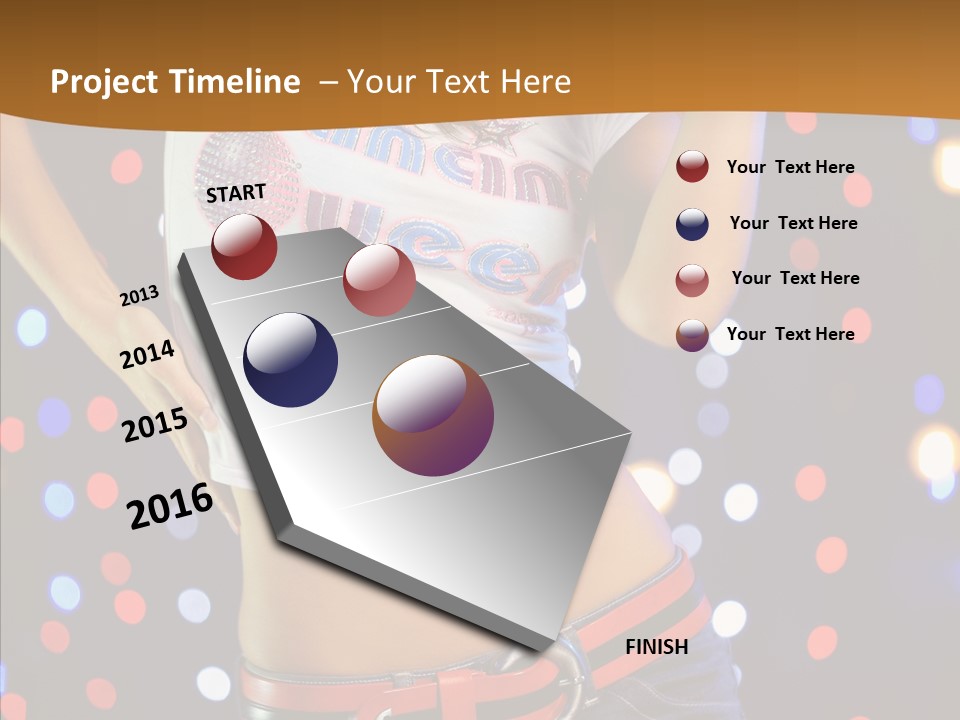 Posing Lifestyle Joy PowerPoint Template