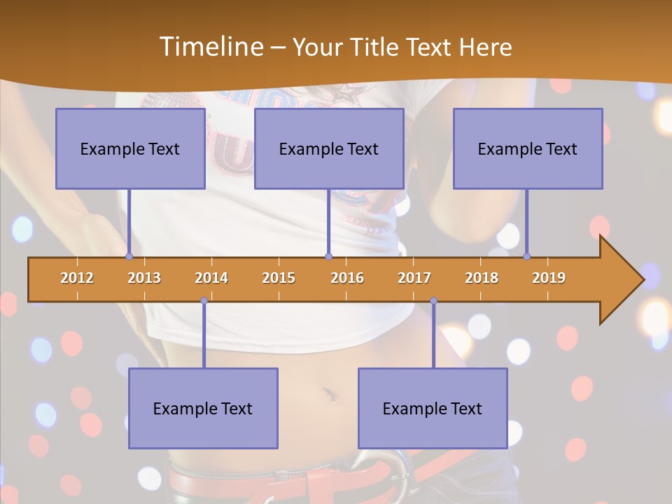 Posing Lifestyle Joy PowerPoint Template
