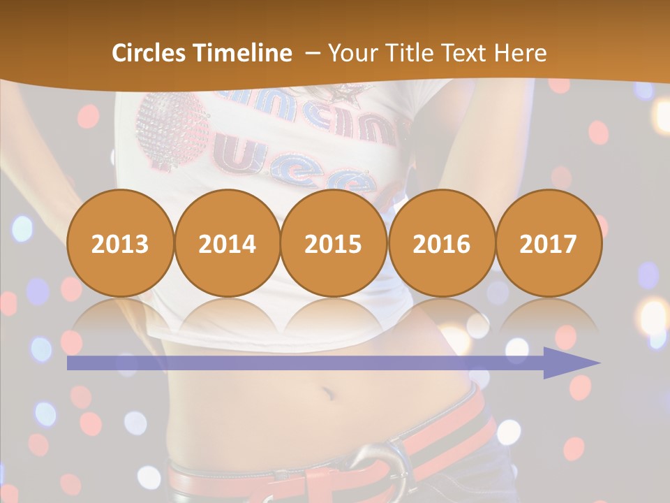 Posing Lifestyle Joy PowerPoint Template