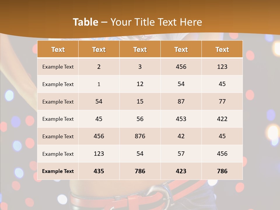 Posing Lifestyle Joy PowerPoint Template