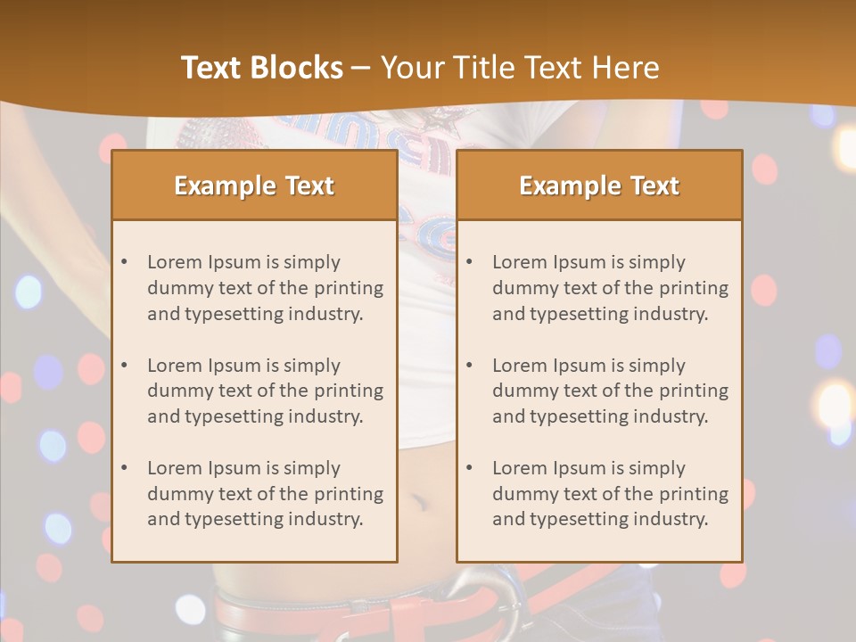 Posing Lifestyle Joy PowerPoint Template