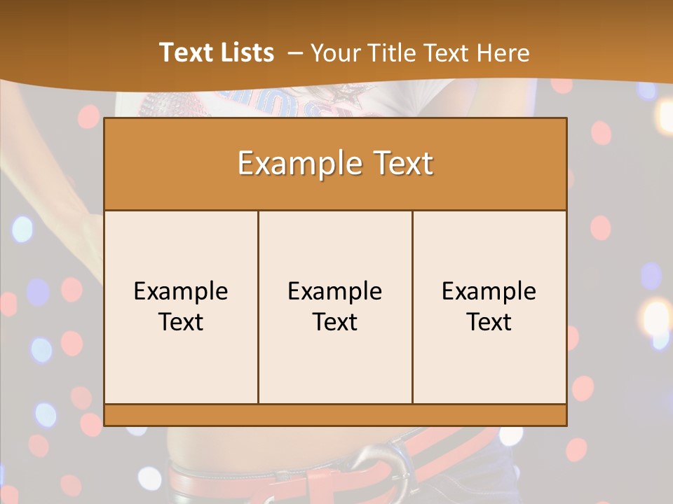 Posing Lifestyle Joy PowerPoint Template