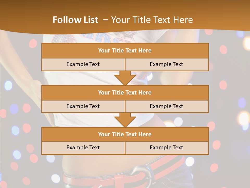 Posing Lifestyle Joy PowerPoint Template
