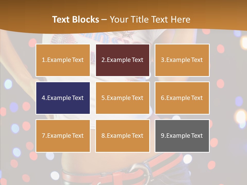 Posing Lifestyle Joy PowerPoint Template