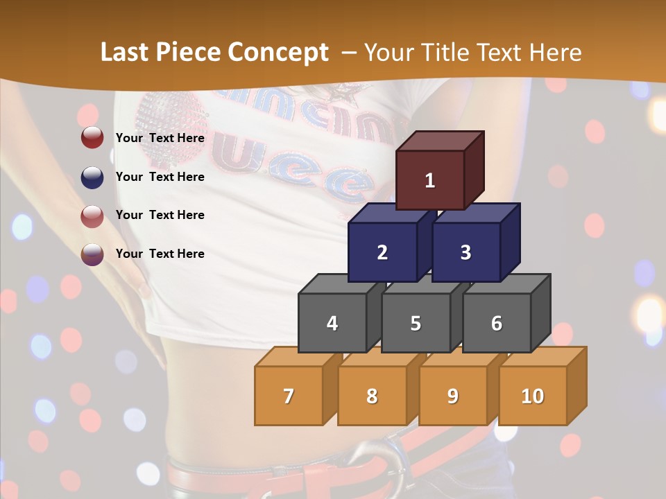 Posing Lifestyle Joy PowerPoint Template