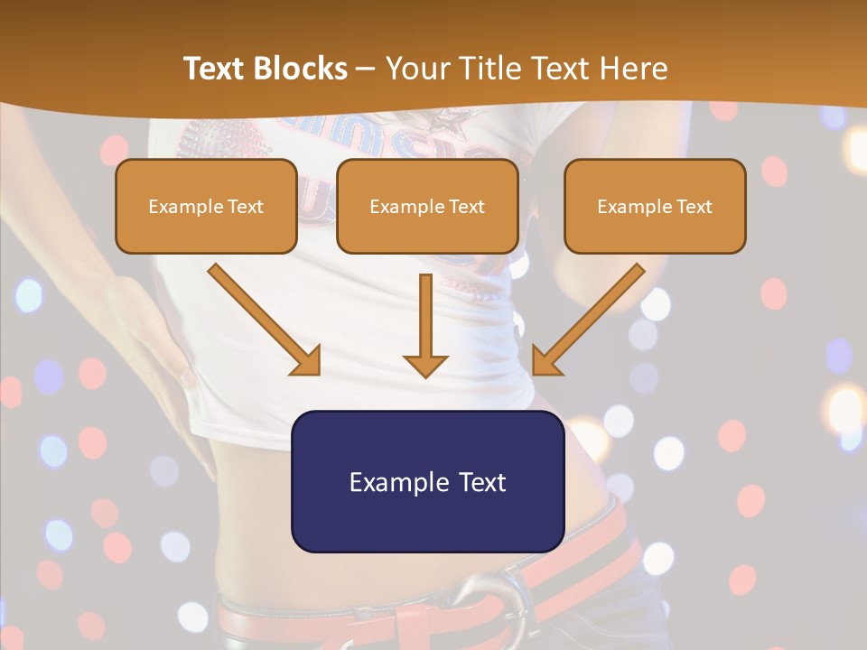 Posing Lifestyle Joy PowerPoint Template