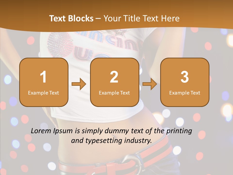 Posing Lifestyle Joy PowerPoint Template