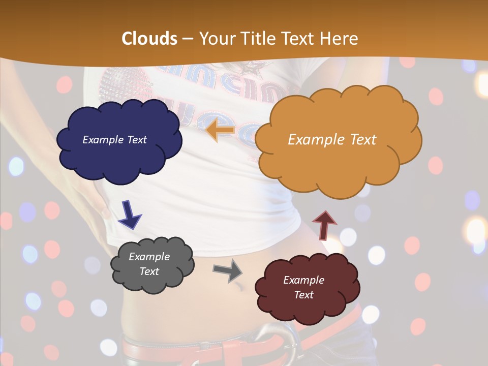 Posing Lifestyle Joy PowerPoint Template