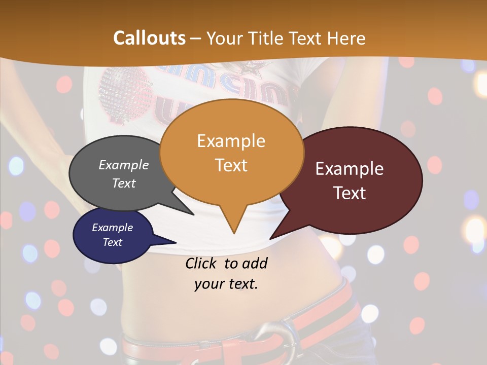 Posing Lifestyle Joy PowerPoint Template