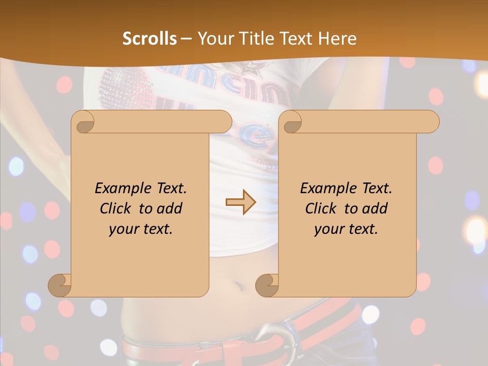 Posing Lifestyle Joy PowerPoint Template
