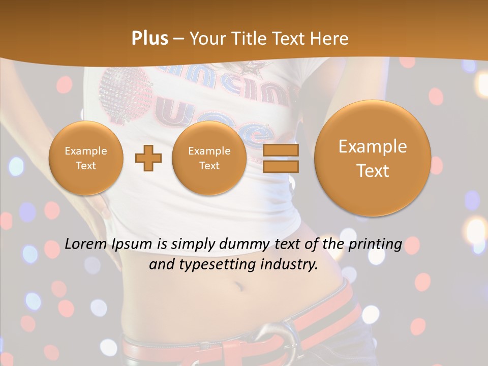 Posing Lifestyle Joy PowerPoint Template