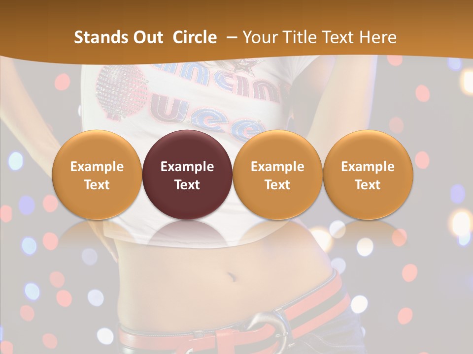 Posing Lifestyle Joy PowerPoint Template