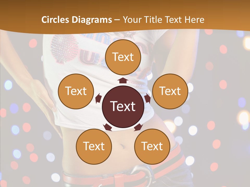 Posing Lifestyle Joy PowerPoint Template