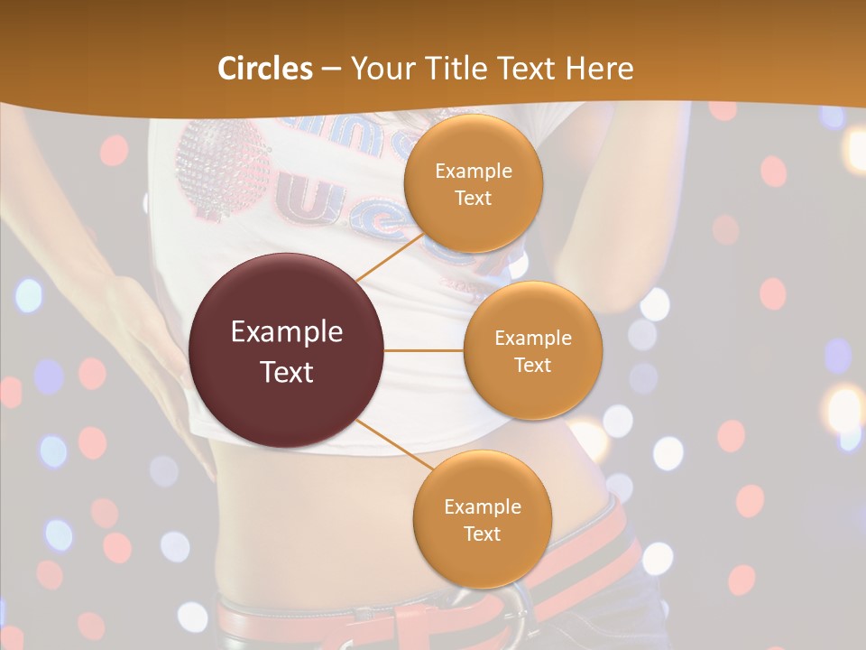 Posing Lifestyle Joy PowerPoint Template